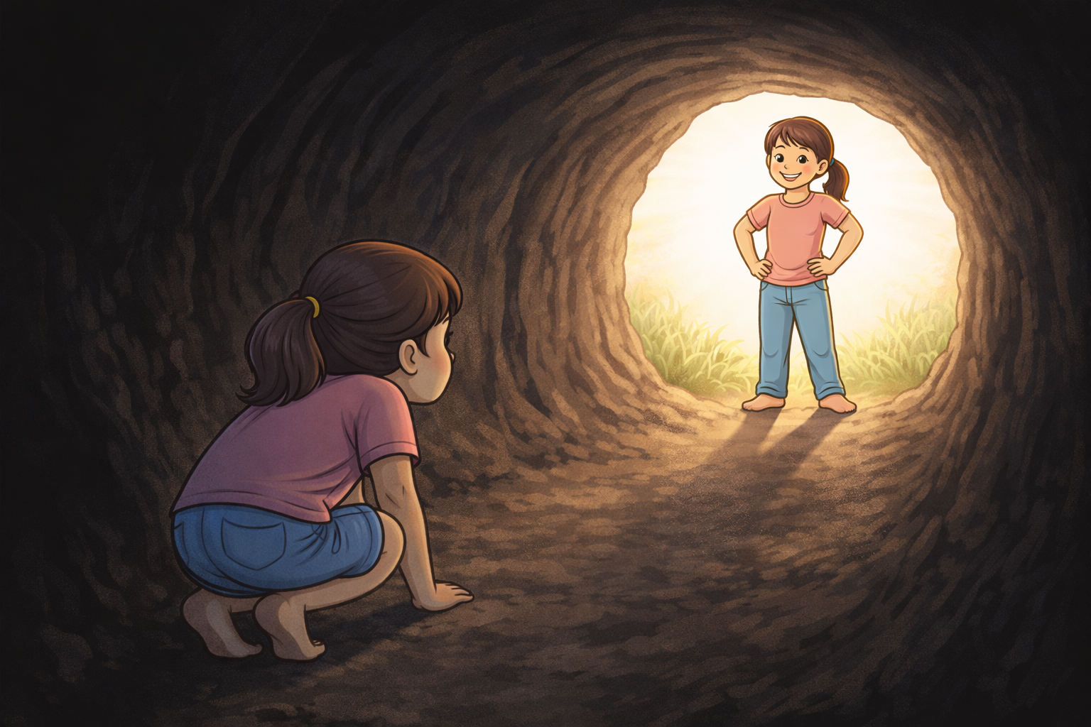 la traversée du tunnel