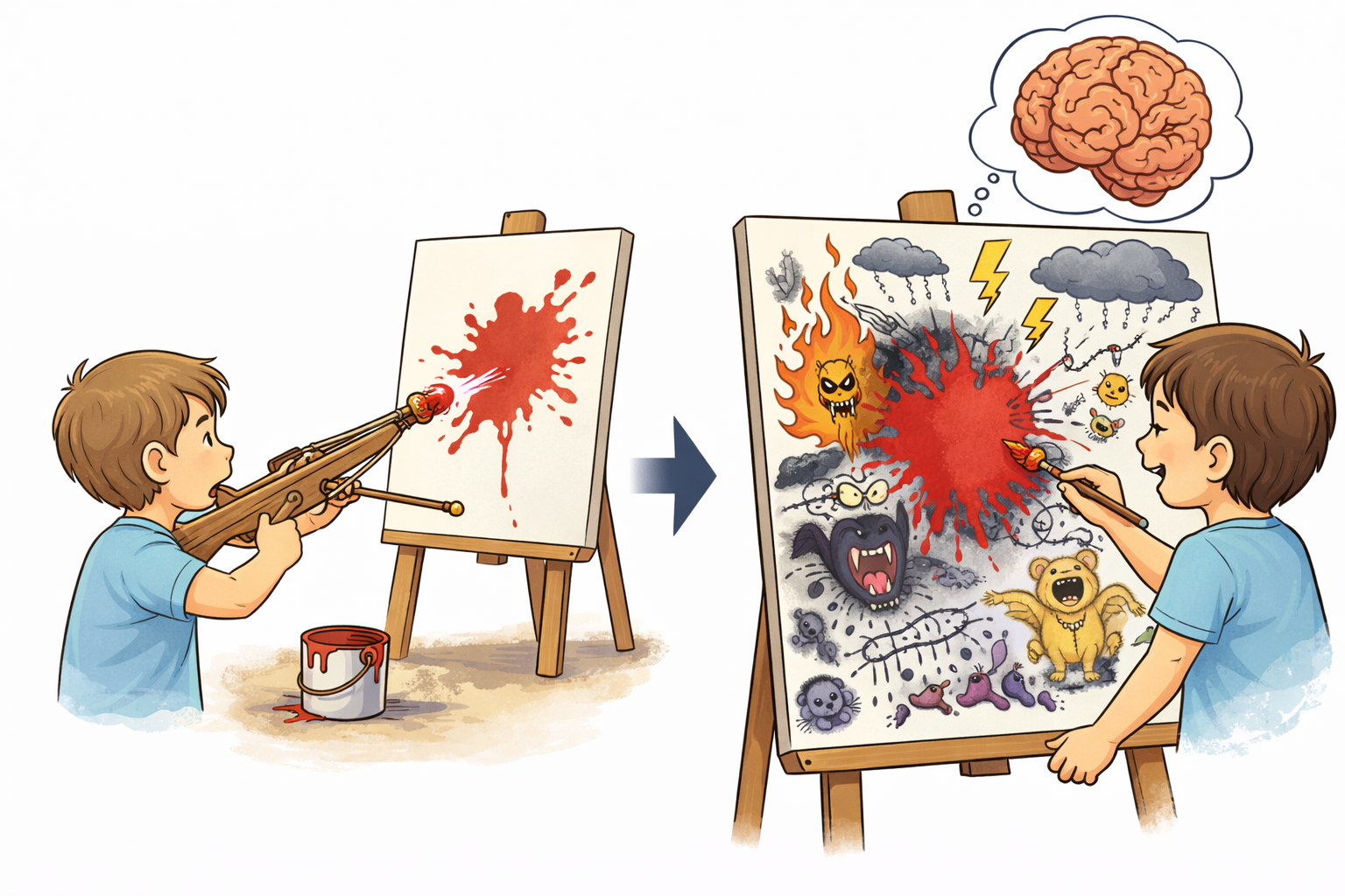 projection contrôle de la colère